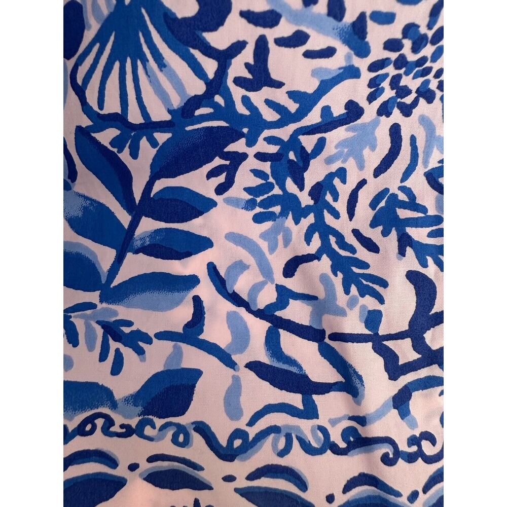 EUC Lilly Pulitzer Frankee Off The Shoulder Puff Sleeve Top Calla Lily Size L - Picture 5 of 6